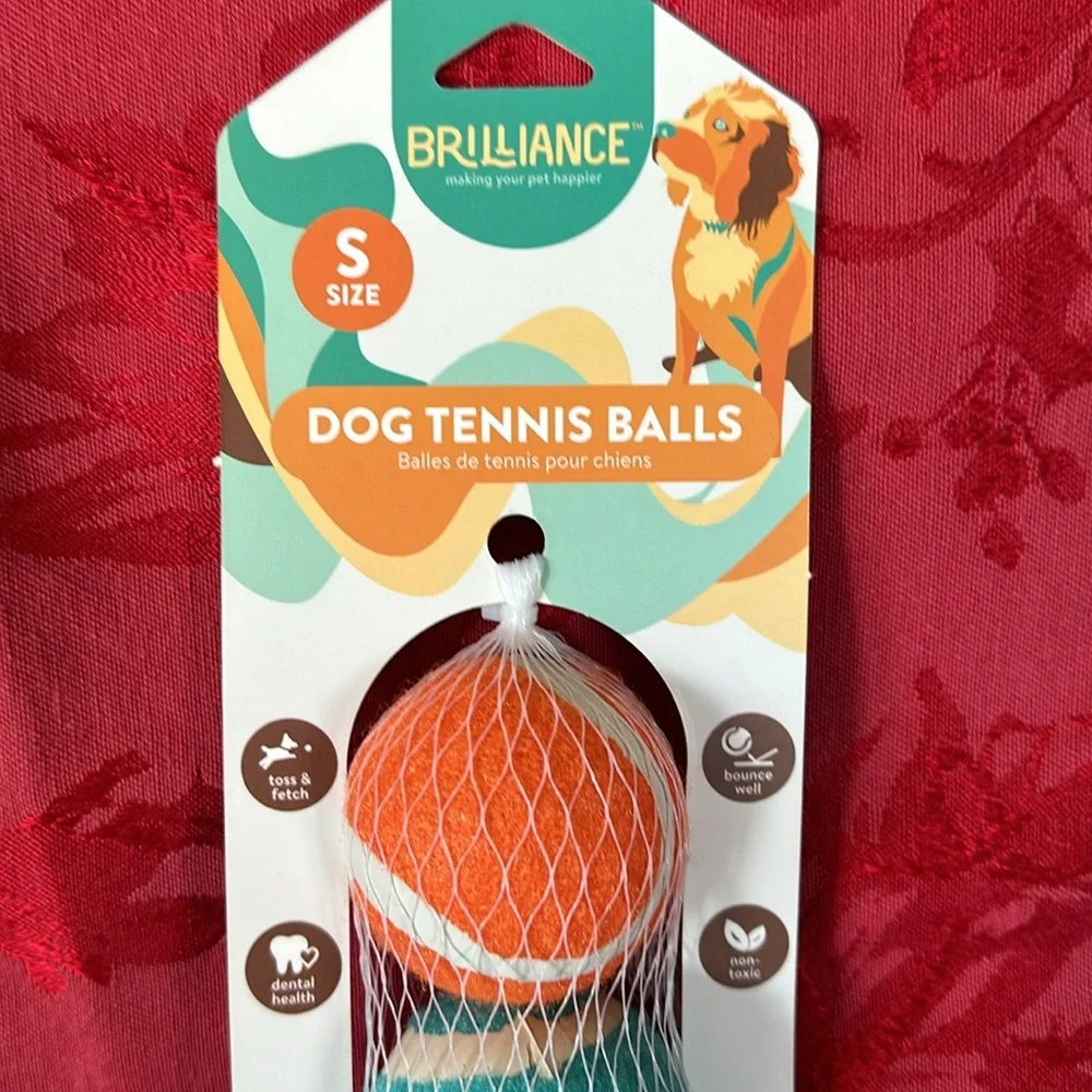 🌵3/$15 - 4 pack small non toxic dog tennis balls ( see description)